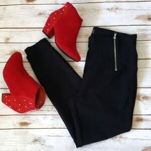 Forever 21+ black double zip front pants